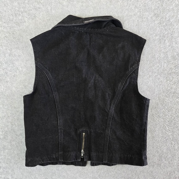 Vtg 90s Rockies Denim Vest Womens Medium Made in USA Western Cowgirl Jeanswear - Picture 4 of 6